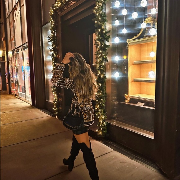 Bella Barnett Long Sleeve Blazer Pearl Mini Dress - Picture 5 of 5